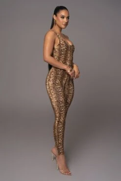 Snakeskin Wild Ones Tank Jumpsuit -Jluxlabel Dress Shop PRODUCT APR112023 11