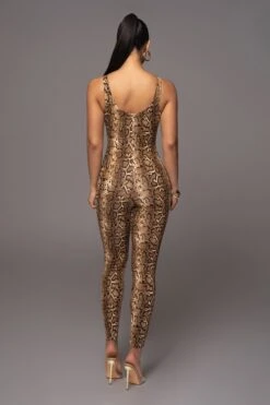 Snakeskin Wild Ones Tank Jumpsuit -Jluxlabel Dress Shop PRODUCT APR112023 13