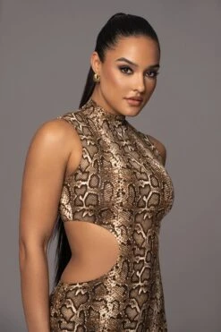 Snakeskin Dynasty Cutout Midi Dress 17 Snakeskin Dynasty Cutout Midi Dress -Jluxlabel Dress Shop PRODUCT APR112023 131