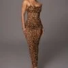 Leopard Make An Entrance Cowl Neck Dress -Jluxlabel Dress Shop PRODUCT APR112023 44