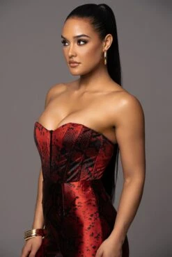 Red Stay The Night Corset -Jluxlabel Dress Shop PRODUCT APR112023 55