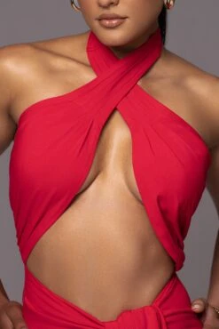 Red Sahara Dress -Jluxlabel Dress Shop PRODUCT APR112023 ASAP 12