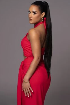 Red Sahara Dress -Jluxlabel Dress Shop PRODUCT APR112023 ASAP 7