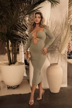 Olive Mesmerize Midi Dress 17 Olive Mesmerize Midi Dress -Jluxlabel Dress Shop PRODUCT APR62023 60