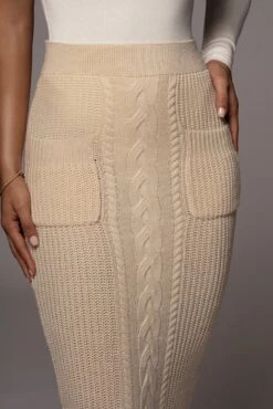 Cream Missy Cable Sweater Midi Skirt 9 Cream Missy Cable Sweater Midi Skirt -Jluxlabel Dress Shop PRODUCT APR82020 53 e436fb3f 5347 4b42 b2ca 1201bdf461f3