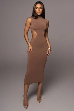 Pecan Til Sunrise Midi Dress -Jluxlabel Dress Shop PRODUCT AUG102022 100