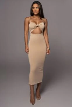 Beige Midnight Memories Midi Dress -Jluxlabel Dress Shop PRODUCT AUG102022 195