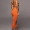 Orange Meara One Shoulder Dress -Jluxlabel Dress Shop PRODUCT AUG102022 4