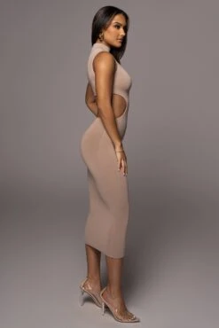 Beige Til Sunrise Midi Dress -Jluxlabel Dress Shop PRODUCT AUG102022 86