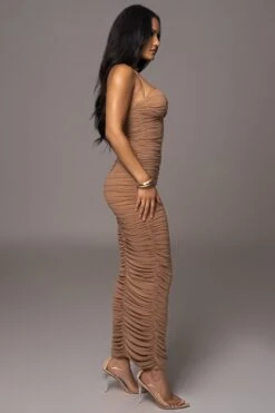 Tan Elite Mesh Maxi Dress 15 Tan Elite Mesh Maxi Dress -Jluxlabel Dress Shop PRODUCT AUG152023 ASAP 25