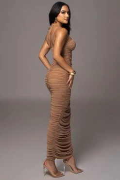 Tan Elite Mesh Maxi Dress 16 Tan Elite Mesh Maxi Dress -Jluxlabel Dress Shop PRODUCT AUG152023 ASAP 26