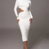 Ivory Clear Skies Mock Neck Dress -Jluxlabel Dress Shop PRODUCT AUG152023 ASAP 33