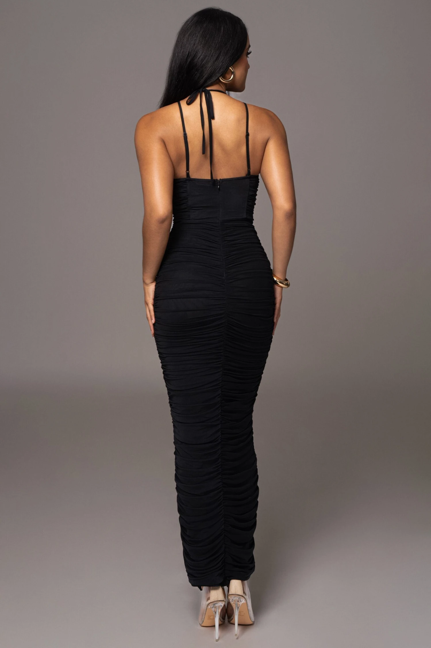 Black Elite Mesh Maxi Dress 12 Black Elite Mesh Maxi Dress - Image 10