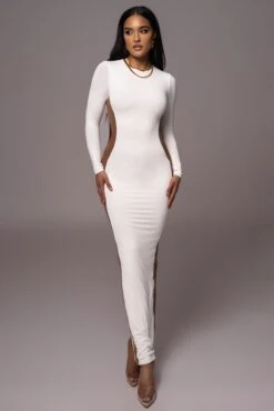 Ivory Break Away Maxi Dress -Jluxlabel Dress Shop PRODUCT AUG72023 ASAP 28