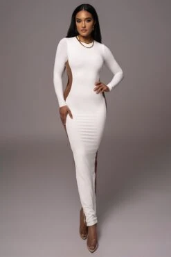 Ivory Break Away Maxi Dress -Jluxlabel Dress Shop PRODUCT AUG72023 ASAP 29