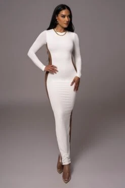 Ivory Break Away Maxi Dress -Jluxlabel Dress Shop PRODUCT AUG72023 ASAP 30