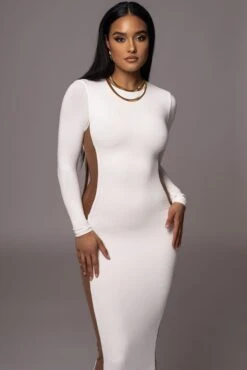 Ivory Break Away Maxi Dress -Jluxlabel Dress Shop PRODUCT AUG72023 ASAP 39