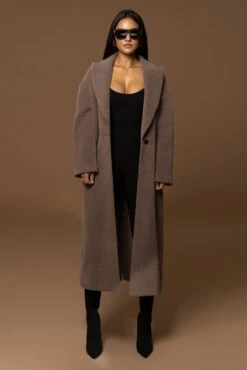 Acorn Chelsie Longline Coat -Jluxlabel Dress Shop PRODUCT DEC122022 WINTER 200