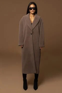 Acorn Chelsie Longline Coat -Jluxlabel Dress Shop PRODUCT DEC122022 WINTER 211