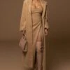 Camel Savannah Belted Wool Coat -Jluxlabel Dress Shop PRODUCT DEC122022 WINTER 41