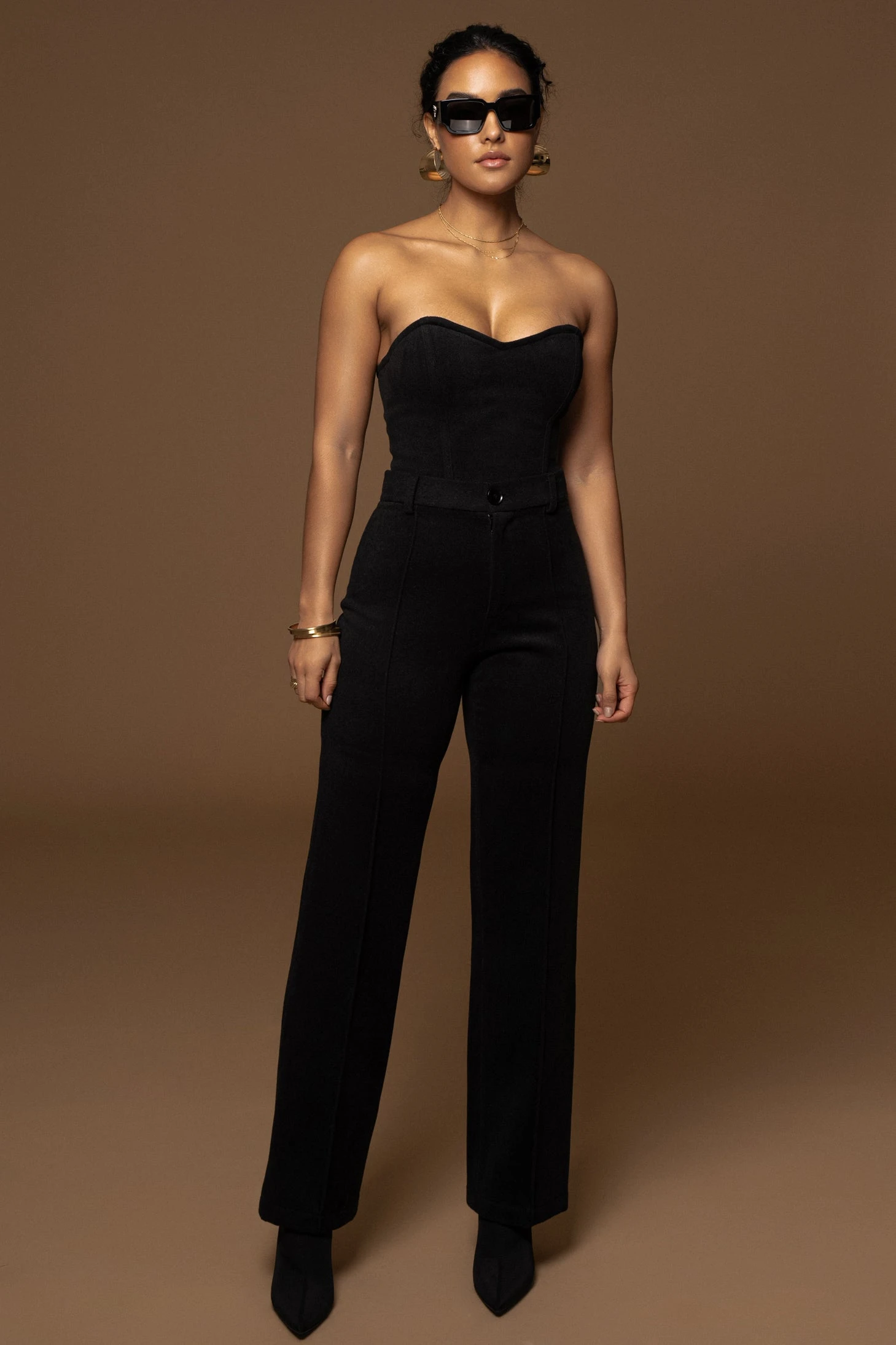 Noir Stay Sharp Wool Trousers 3 Noir Stay Sharp Wool Trousers