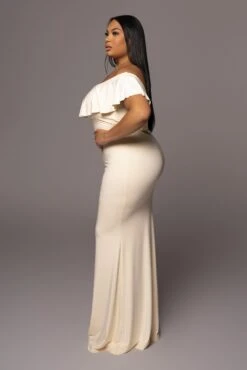 Buttercream Estelle Ruffled Maxi Dress 20 Buttercream Estelle Ruffled Maxi Dress -Jluxlabel Dress Shop PRODUCT DEC32021 185