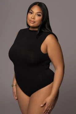 Jluxbasix Black Ciela High Neck Bodysuit -Jluxlabel Dress Shop PRODUCT DEC32021 220