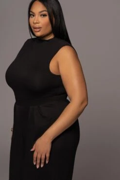 Jluxbasix Black Ciela High Neck Bodysuit -Jluxlabel Dress Shop PRODUCT DEC32021 227