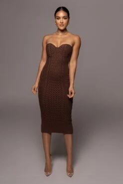 Chocolate Shades Of You Bustier Dress -Jluxlabel Dress Shop PRODUCT DEC82021 13
