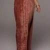Rose Krisana Velvet High Slit Skirt -Jluxlabel Dress Shop PRODUCT DEC92021 PART2 158