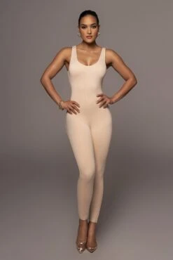 Cream Alo Double Layer Jumpsuit -Jluxlabel Dress Shop PRODUCT FEB 25 2022 198