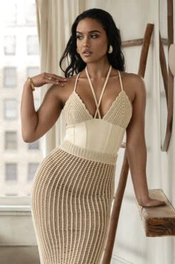 Cream Summer Bliss Crochet Set 16 Cream Summer Bliss Crochet Set -Jluxlabel Dress Shop PRODUCT FEB132023 CROCHET 115