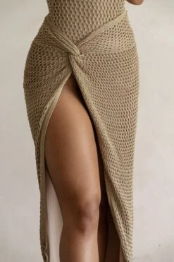 Beige Jessi Sweater Knit Skirt -Jluxlabel Dress Shop PRODUCT FEB132023 CROCHET 43