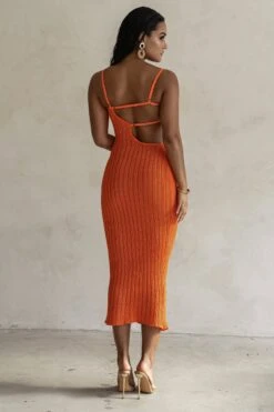 Orange Coastal Escape Dress -Jluxlabel Dress Shop PRODUCT FEB132023 CROCHET 7