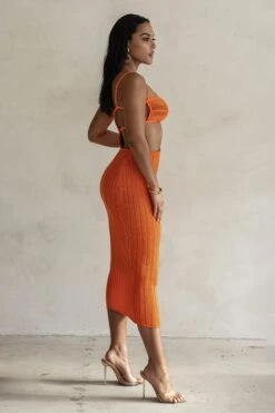 Orange Coastal Escape Dress -Jluxlabel Dress Shop PRODUCT FEB132023 CROCHET 8