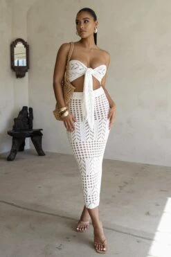 Ivory Caribbean Skies Skirt Set -Jluxlabel Dress Shop PRODUCT FEB282023 CROCHET2 200