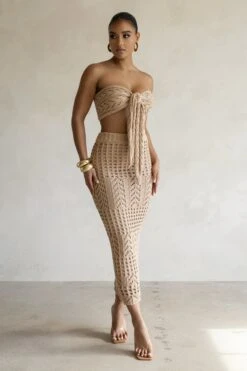 Sand Caribbean Skies Skirt Set -Jluxlabel Dress Shop PRODUCT FEB282023 CROCHET2 213