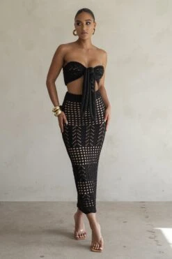 Black Caribbean Skies Skirt Set