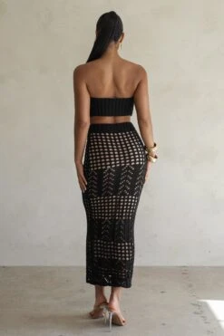Black Caribbean Skies Skirt Set -Jluxlabel Dress Shop PRODUCT FEB282023 CROCHET2 224