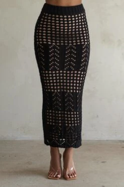 Black Caribbean Skies Skirt Set -Jluxlabel Dress Shop PRODUCT FEB282023 CROCHET2 228