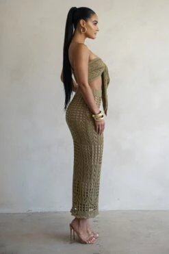 Olive Caribbean Skies Skirt Set -Jluxlabel Dress Shop PRODUCT FEB282023 CROCHET2 3