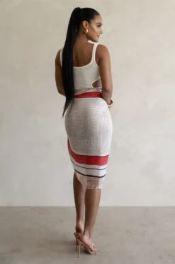 White Sunset Cut Out Bodysuit -Jluxlabel Dress Shop PRODUCT FEB282023 CROCHET2 96