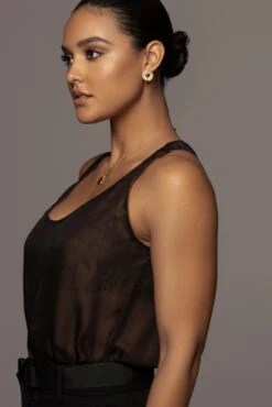 Black Harlyn Reversible Top -Jluxlabel Dress Shop PRODUCT FEB92022 160