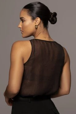 Black Harlyn Reversible Top -Jluxlabel Dress Shop PRODUCT FEB92022 161