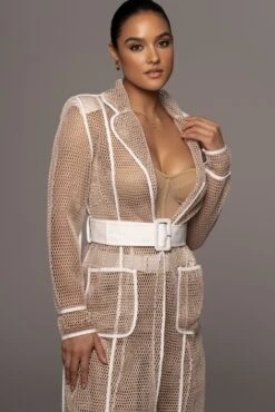 Tan/Tan Bexley Coat -Jluxlabel Dress Shop PRODUCT FEB92022 189