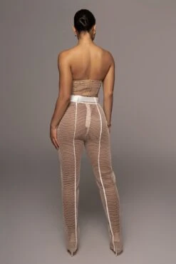 Tan/Tan Hasley Pants -Jluxlabel Dress Shop PRODUCT FEB92022 196
