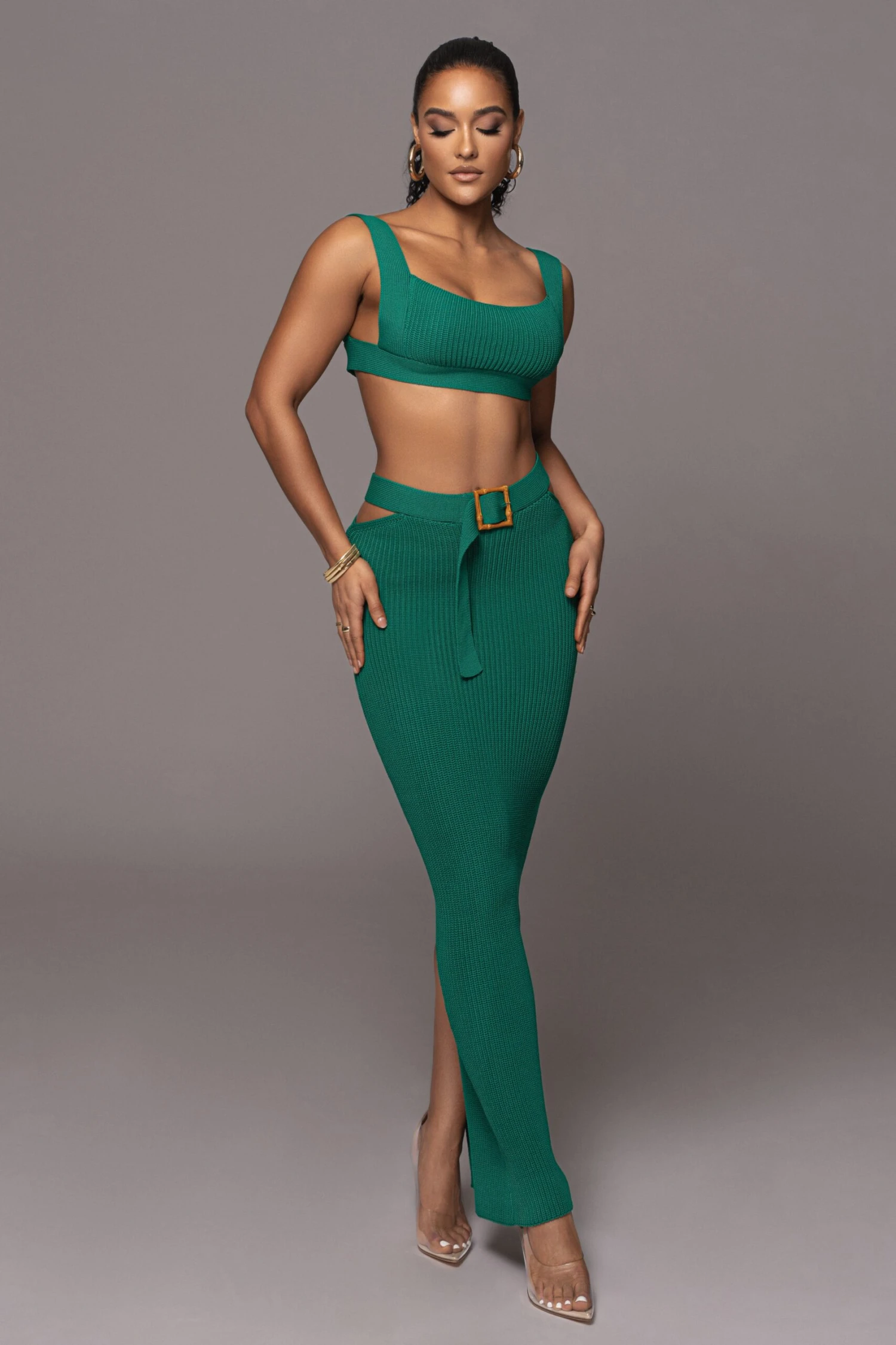Emerald Nikole Ribbed Skirt Set 5 Emerald Nikole Ribbed Skirt Set - Image 3