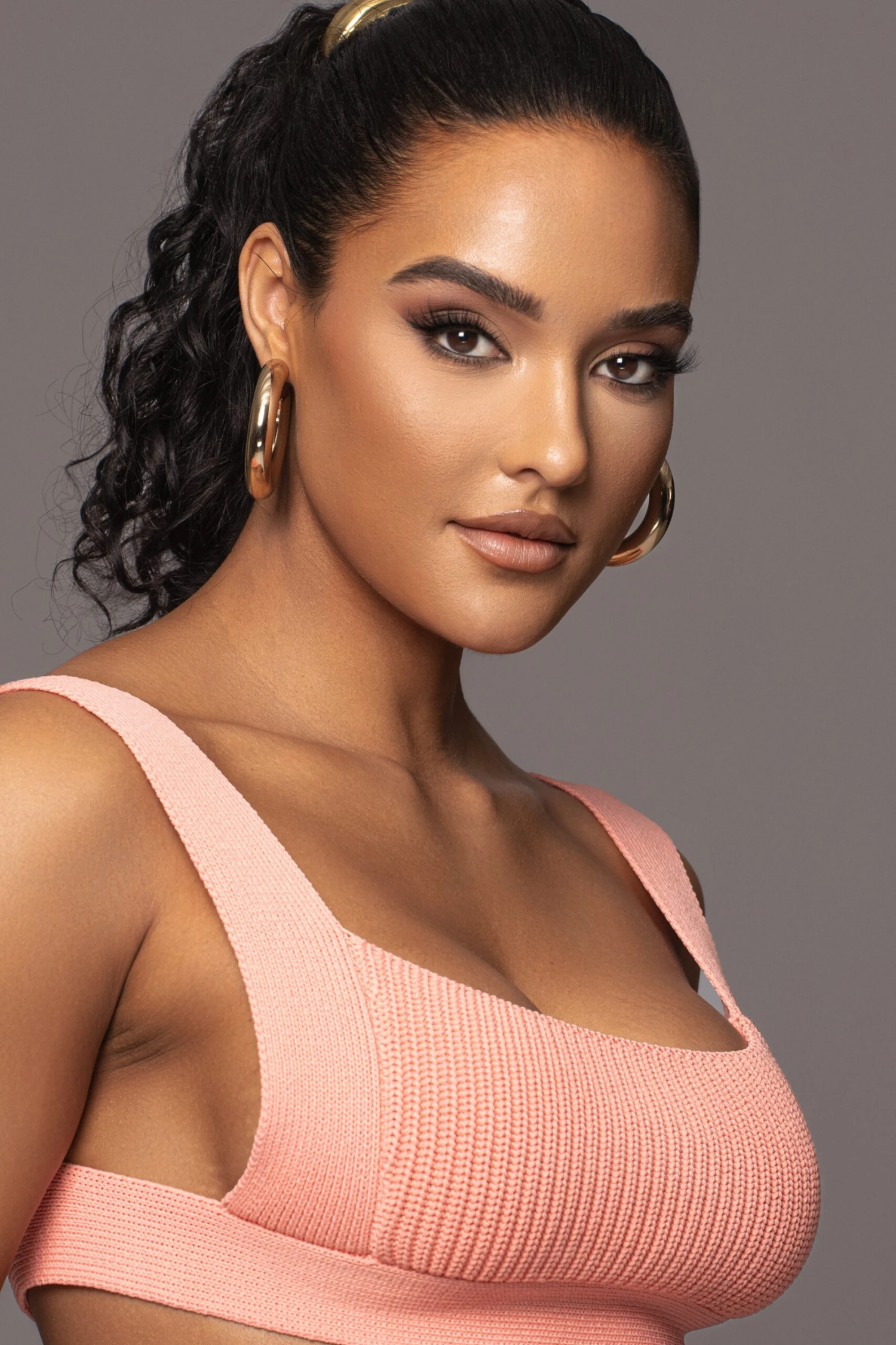 Peach Nikole Ribbed Skirt Set 11 Peach Nikole Ribbed Skirt Set - Image 9