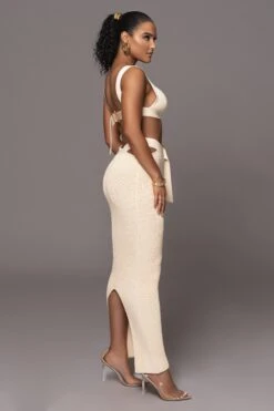Ivory Nikole Ribbed Skirt Set 36 Ivory Nikole Ribbed Skirt Set -Jluxlabel Dress Shop PRODUCT JAN192023 42