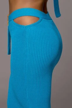 Blue Nikole Ribbed Skirt Set -Jluxlabel Dress Shop PRODUCT JAN192023 68